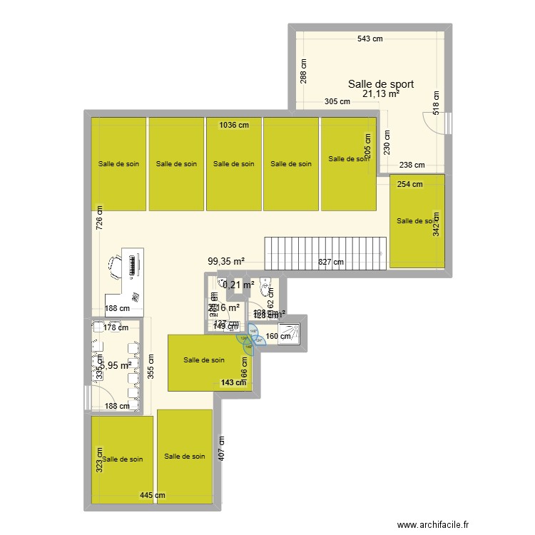 le raincy. Plan de 6 pièces et 132 m2