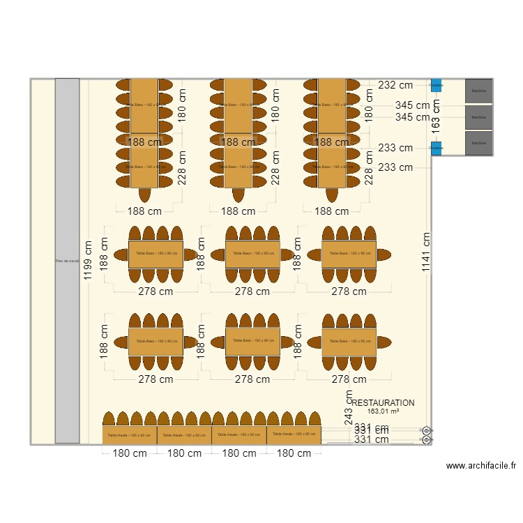 Plan Portugal. Plan de 1 pièce et 163 m2