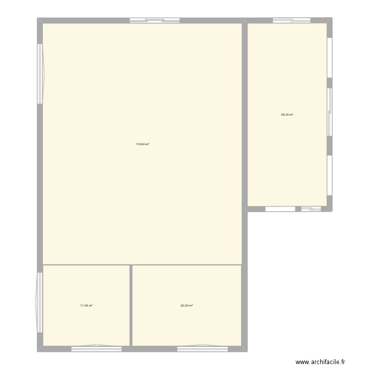 Joel DAGUENE 2. Plan de 4 pièces et 196 m2