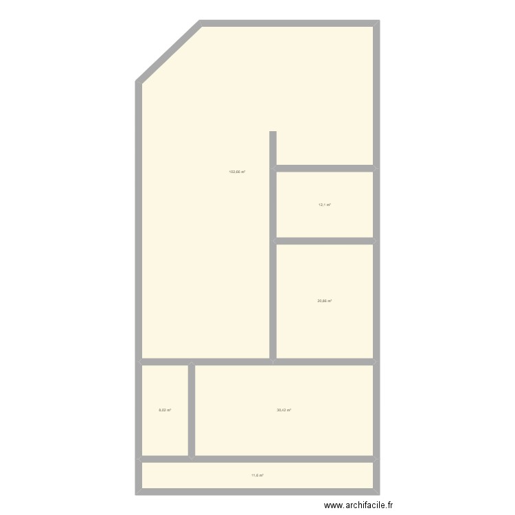 1melec. Plan de 6 pièces et 186 m2