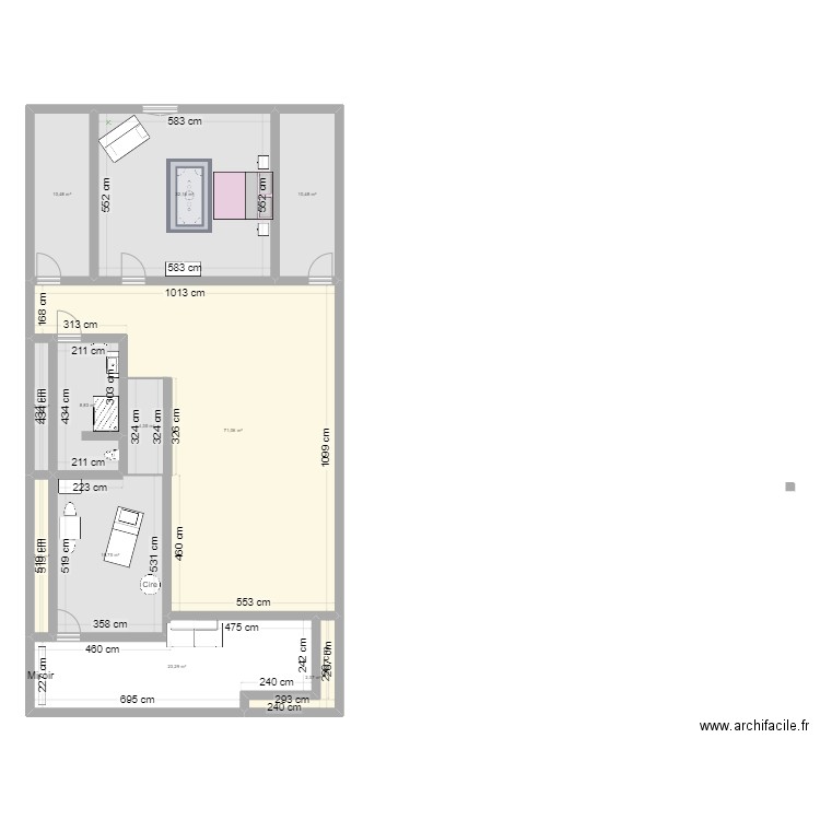 LOULOU. Plan de 11 pièces et 187 m2