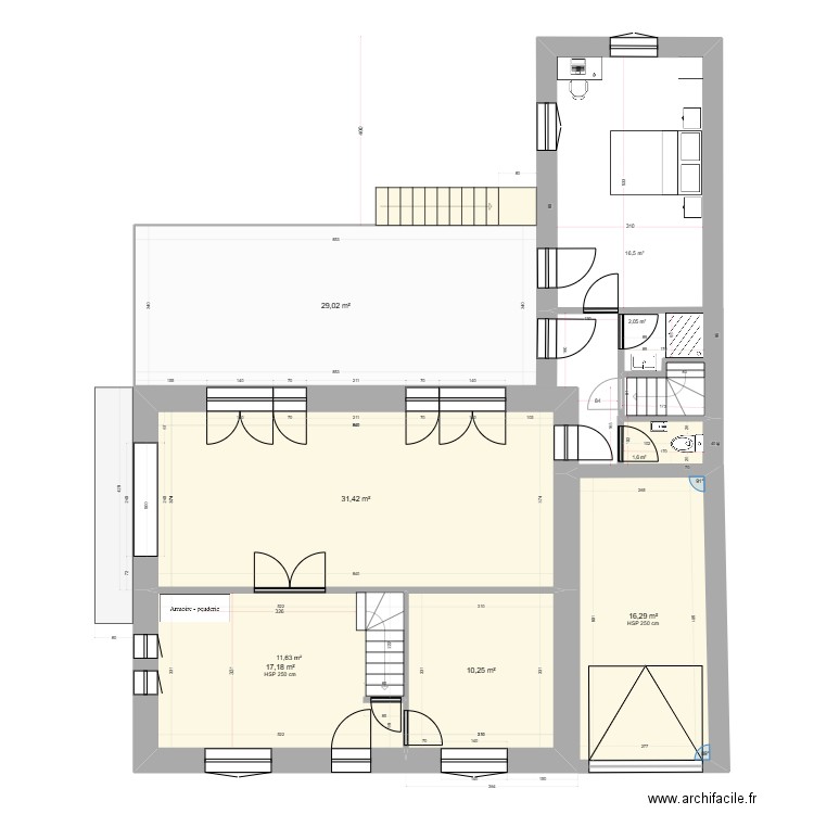 Projet_RDF_RDC_Révision_1.0. Plan de 6 pièces et 106 m2