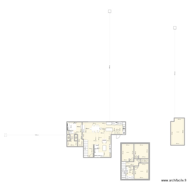 Maison St Julien. Plan de 10 pièces et 136 m2