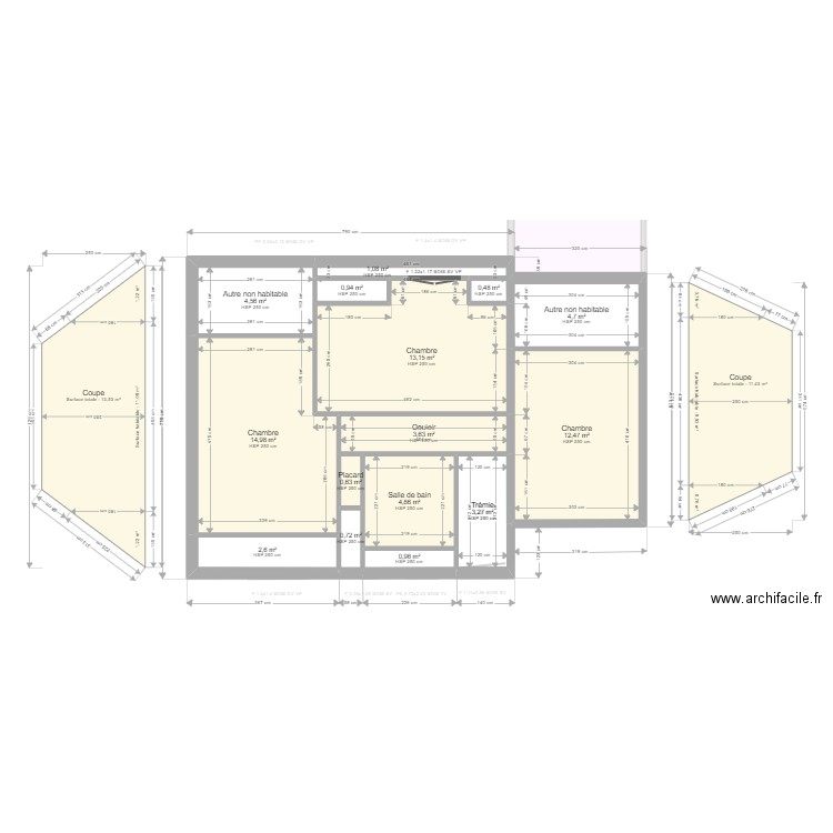 ML24011732. Plan de 24 pièces et 180 m2