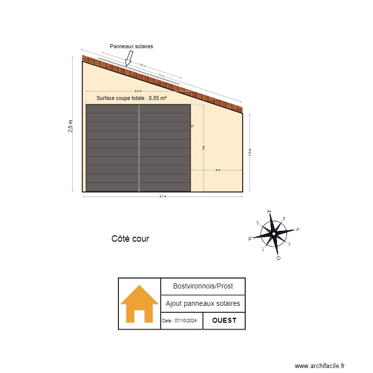 ajout panneaux solaires 2. Plan de 0 pièce et 0 m2