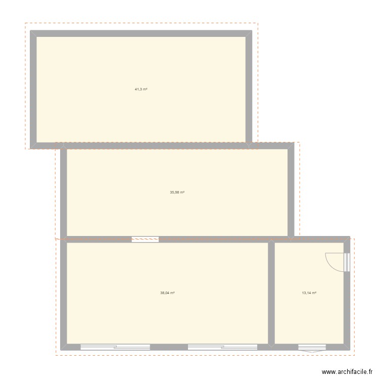 maison. Plan de 4 pièces et 128 m2