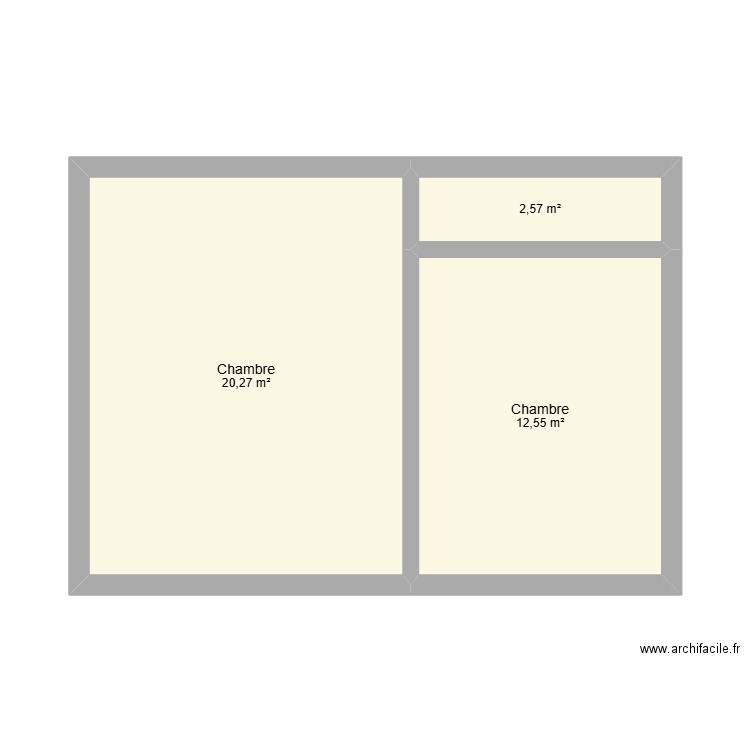 leuvenselaan 1 2etage. Plan de 3 pièces et 35 m2