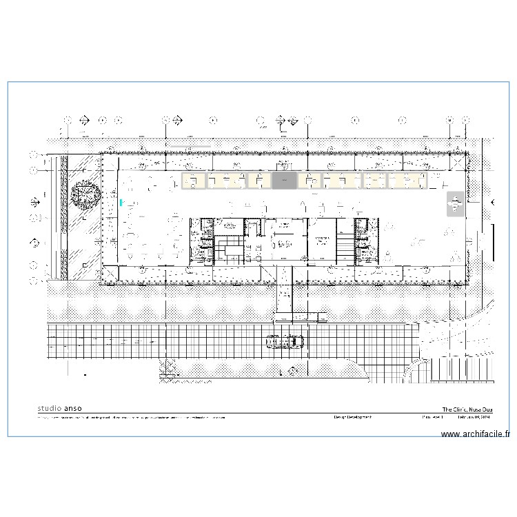 Exhibitors Village. Plan de 13 pièces et 439 m2