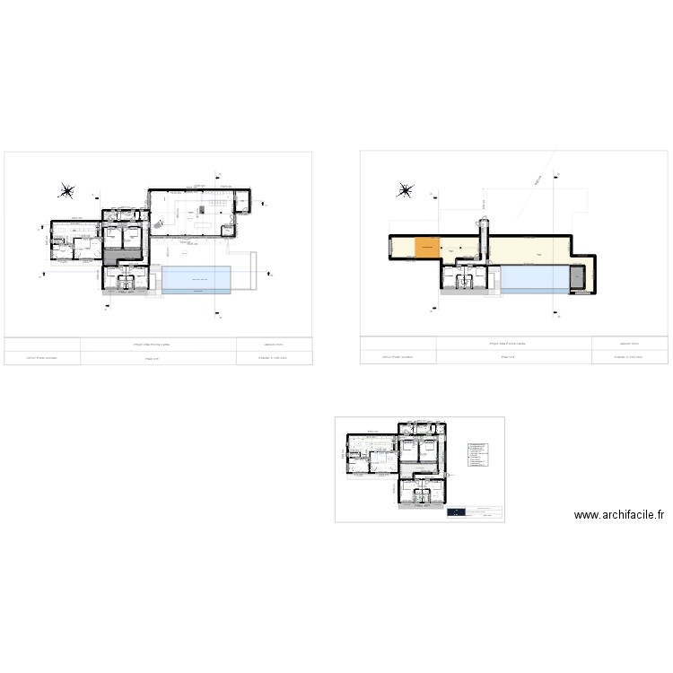 caro version partage. Plan de 46 pièces et 953 m2