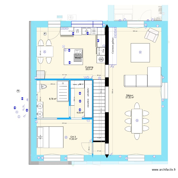 V0 OCT 24 2025. Plan de 15 pièces et 181 m2