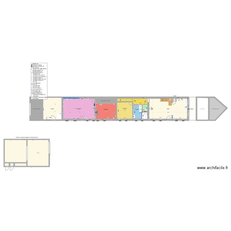 Les Briques . Plan de 58 pièces et 591 m2