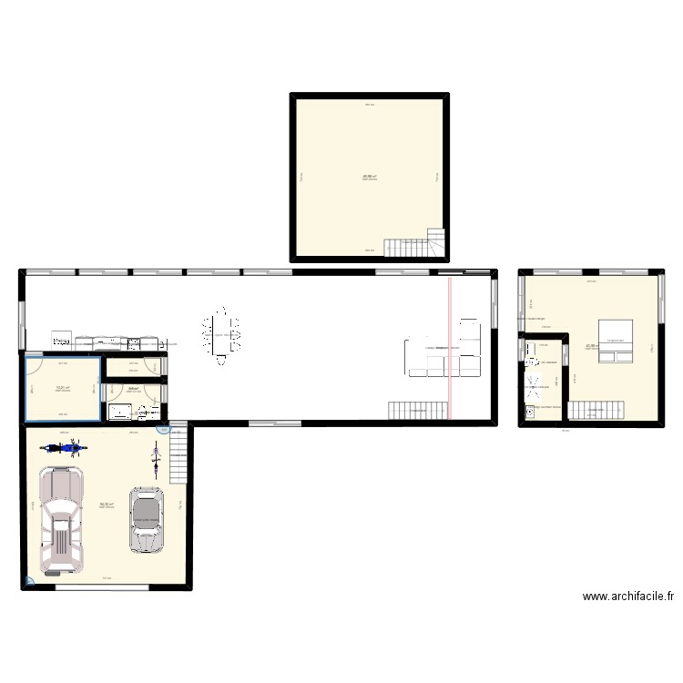 chalet loft  . Plan de 0 pièce et 0 m2