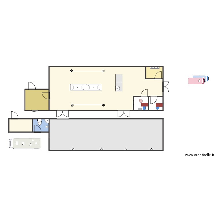 abattoir. Plan de 0 pièce et 0 m2