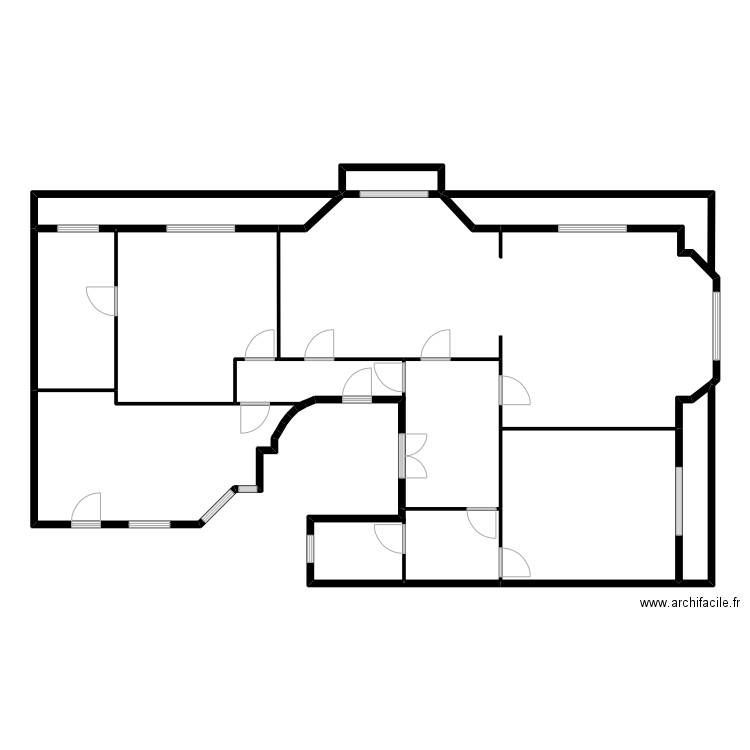 Boreh. Plan de 10 pièces et 184 m2