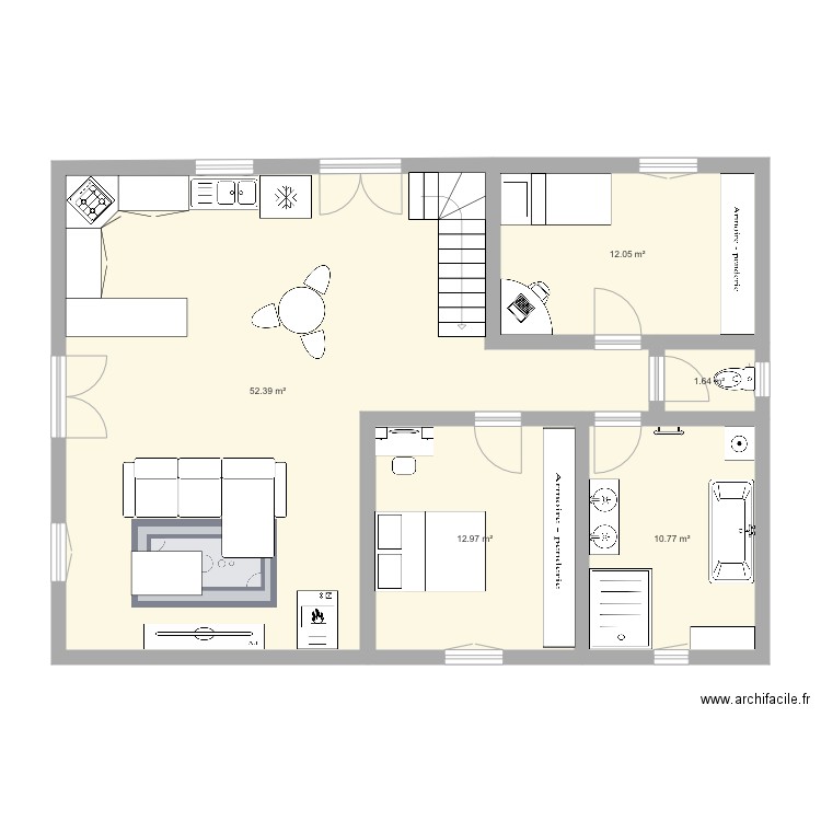 F3  avec mezzanine. Plan de 0 pièce et 0 m2