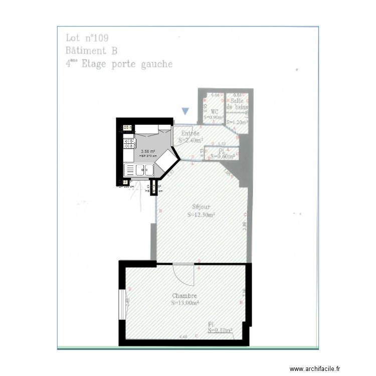 Cuisine projet rénovation 2021 Projet base. Plan de 0 pièce et 0 m2