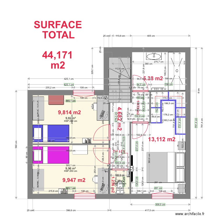 ETAGE 2. Plan de 0 pièce et 0 m2