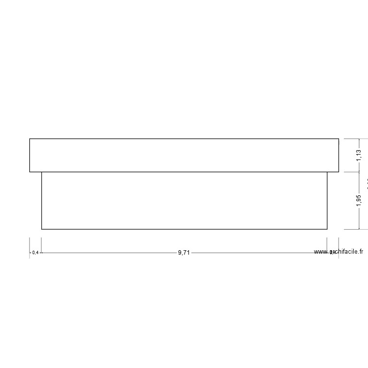 FACADE ARRIERE. Plan de 0 pièce et 0 m2