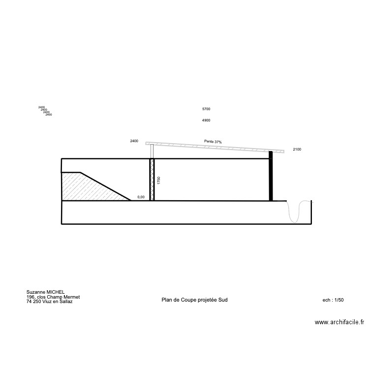 plan lorzier 2. Plan de 3 pièces et 11 m2