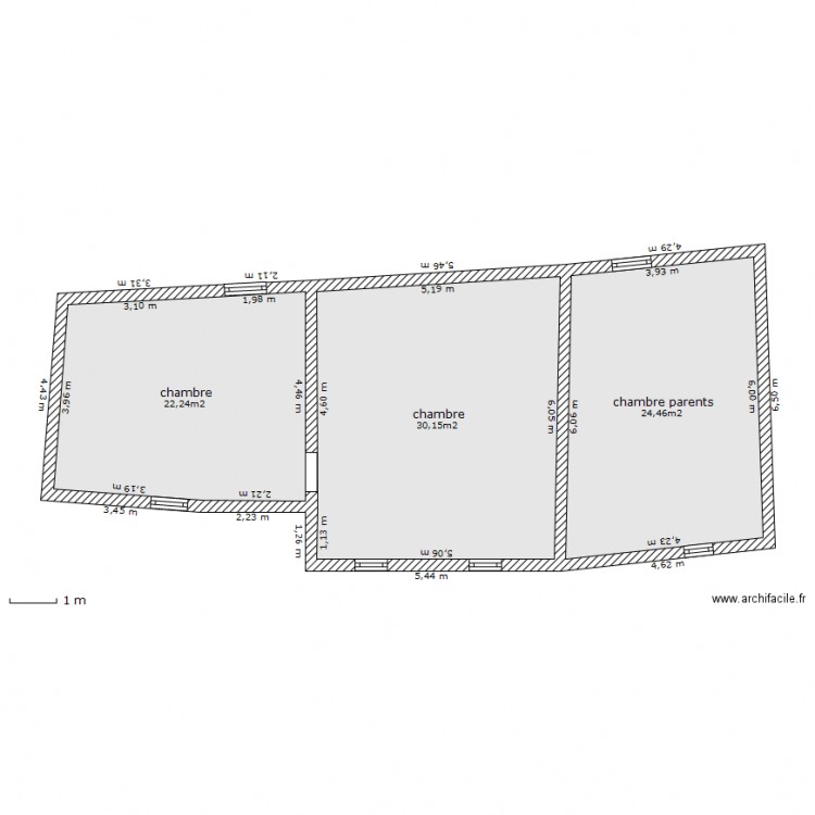 taiel etage. Plan de 0 pièce et 0 m2