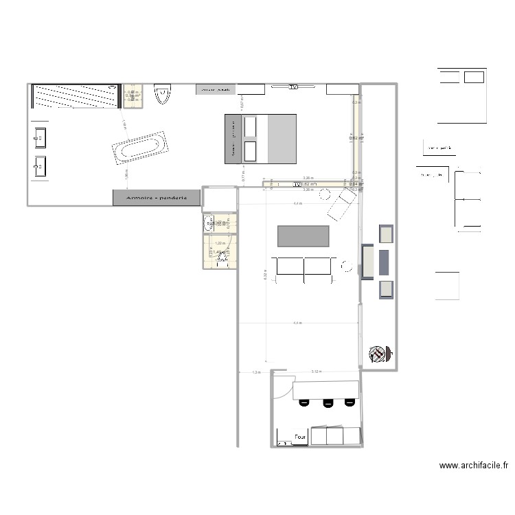 VICTOR HUGO 5 CHAMBRE OUVERTE. Plan de 0 pièce et 0 m2