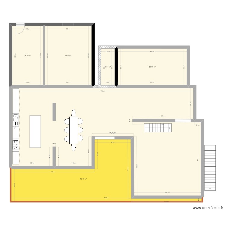 Plaideur extension cellier nord / parking. Plan de 0 pièce et 0 m2