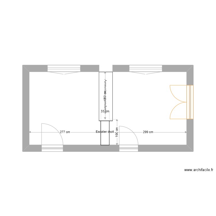 plan chambre bas. Plan de 0 pièce et 0 m2