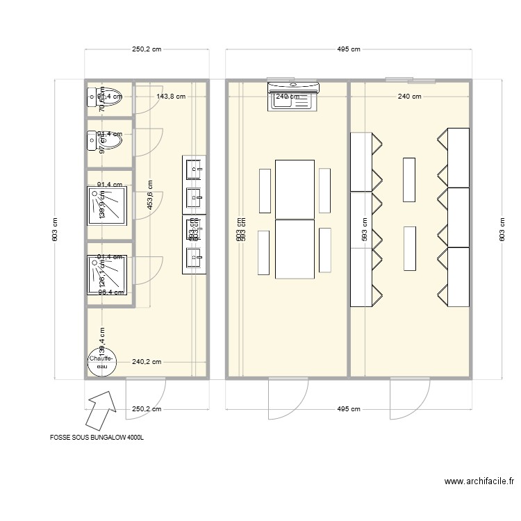 CIMAT CHANTIER ECLUSE DE GERVANS. Plan de 7 pièces et 42 m2