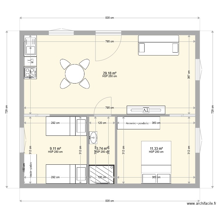 gite3. Plan de 0 pièce et 0 m2