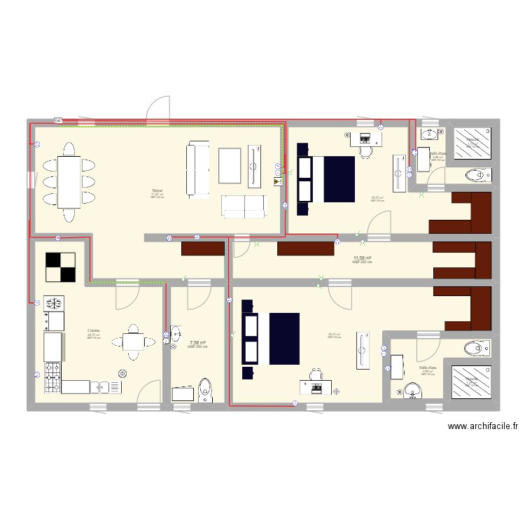 Plan définitif de Francis Doublon. Plan de 0 pièce et 0 m2