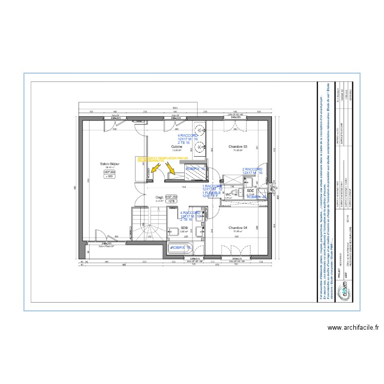 PLAN ETAGE PLOMBE. Plan de 0 pièce et 0 m2