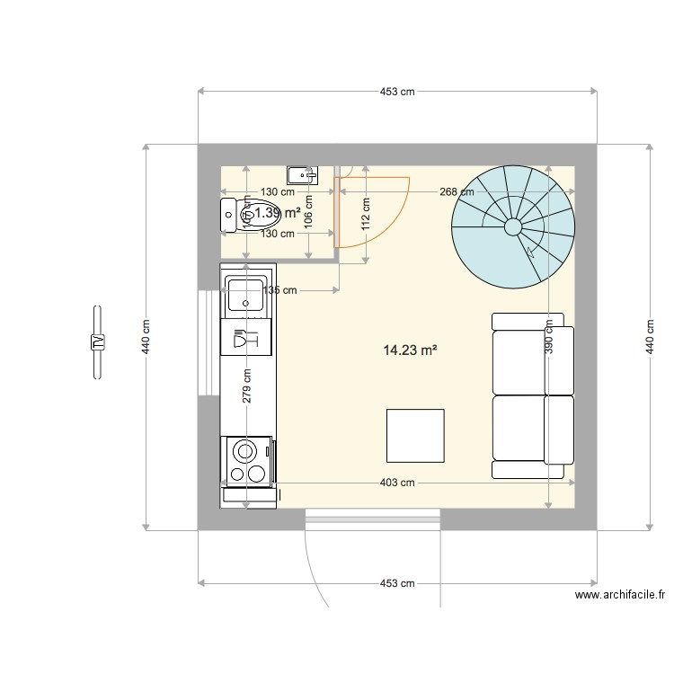 APPART BTZ RDC. Plan de 0 pièce et 0 m2