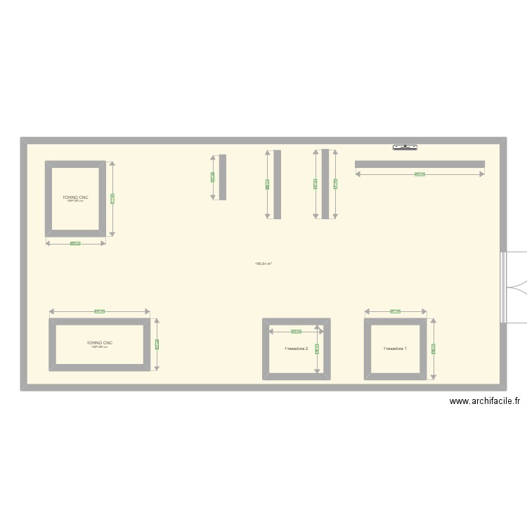 Machine shop. Plan de 0 pièce et 0 m2