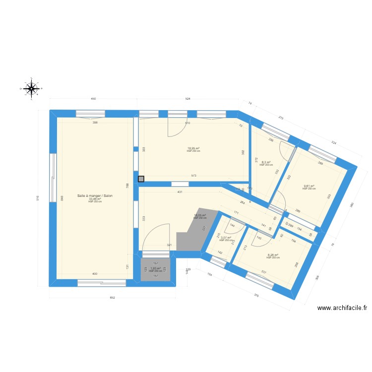 Drachenbronn 21.09.2023. Plan de 8 pièces et 100 m2