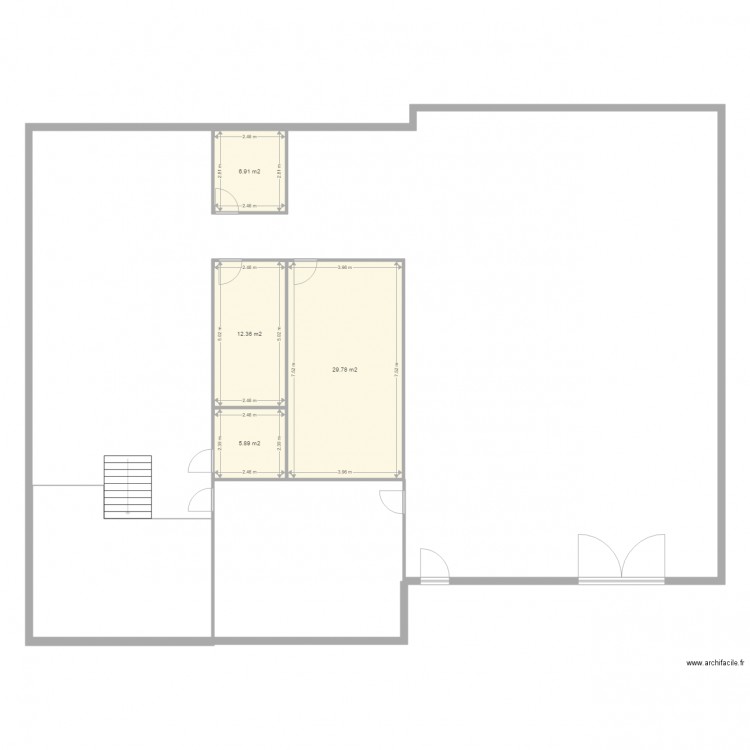 RdC équipements. Plan de 0 pièce et 0 m2