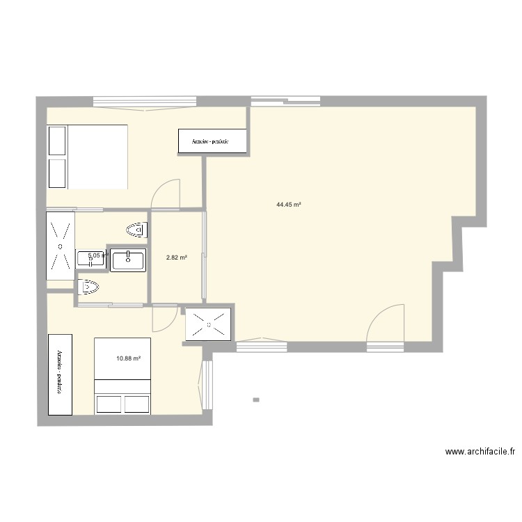 claudio Coello habitaciones. Plan de 0 pièce et 0 m2