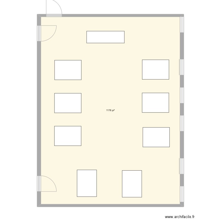 classe de math samuel ducas. Plan de 1 pièce et 109 m2