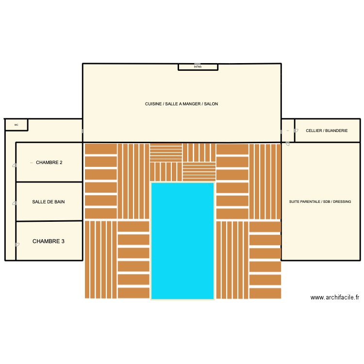 Maison Conteneur . Plan de 10 pièces et 2387 m2