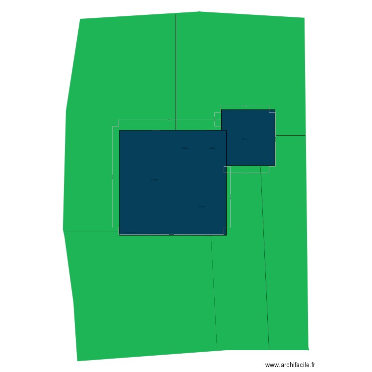 plan masse clandry . Plan de 5 pièces et 93 m2