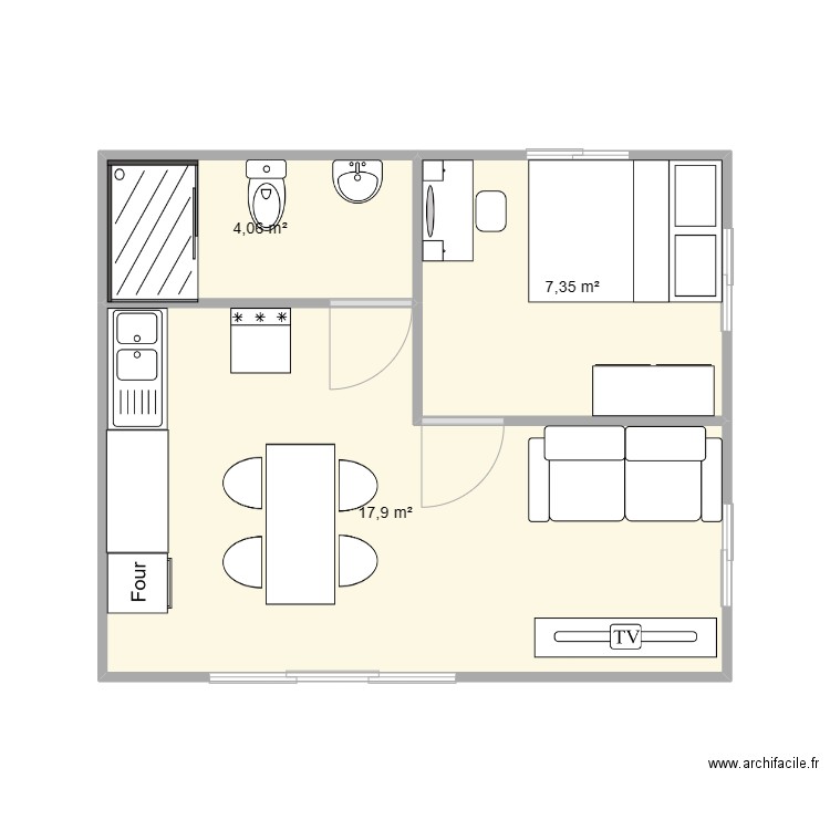 chantier trois bungalow 30m2. Plan de 0 pièce et 0 m2