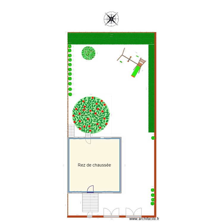 Maison 2. Plan de 3 pièces et 216 m2