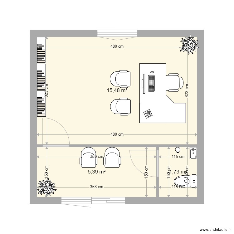 Garage Monein version 2. Plan de 0 pièce et 0 m2