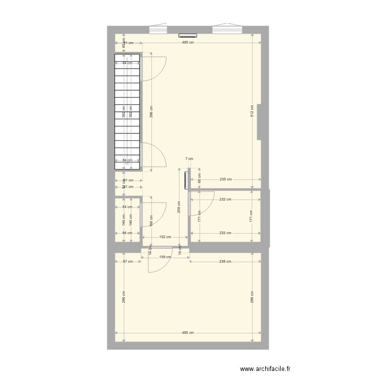 Appartement vide v2. Plan de 0 pièce et 0 m2