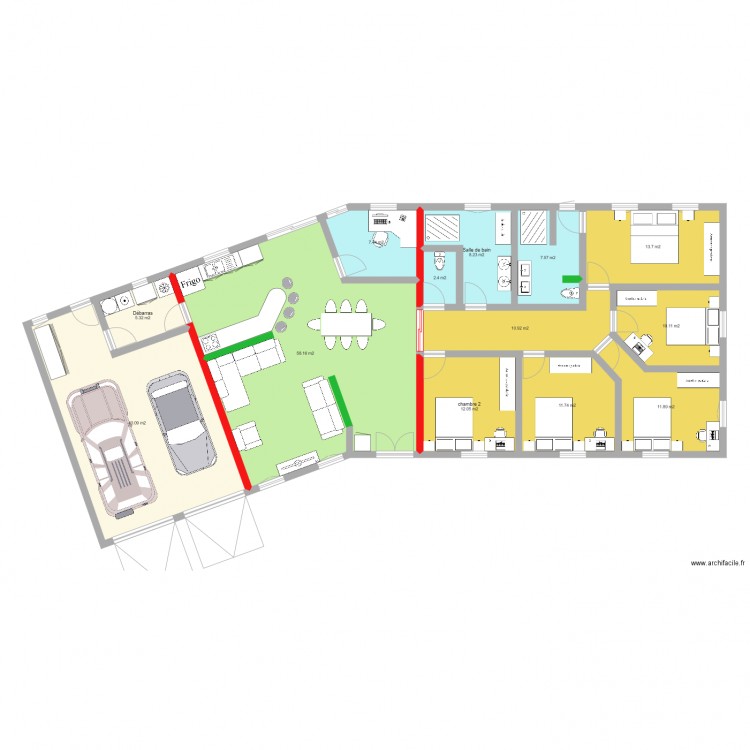 maison2. Plan de 0 pièce et 0 m2