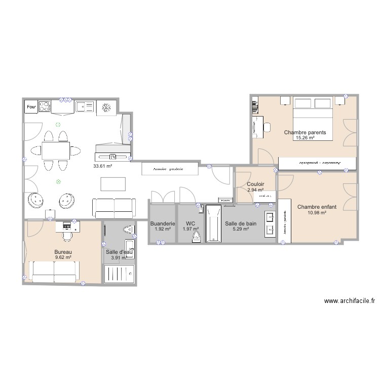 Marjolin salon dernière version. Plan de 0 pièce et 0 m2