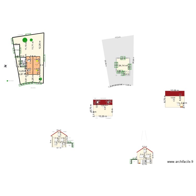 Plans maison velux3. Plan de 5 pièces et 509 m2