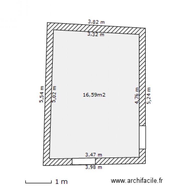 chambre avec placard. Plan de 0 pièce et 0 m2