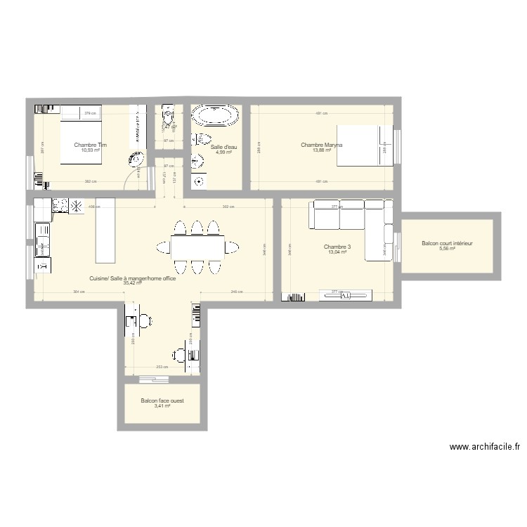 tim WG. Plan de 0 pièce et 0 m2