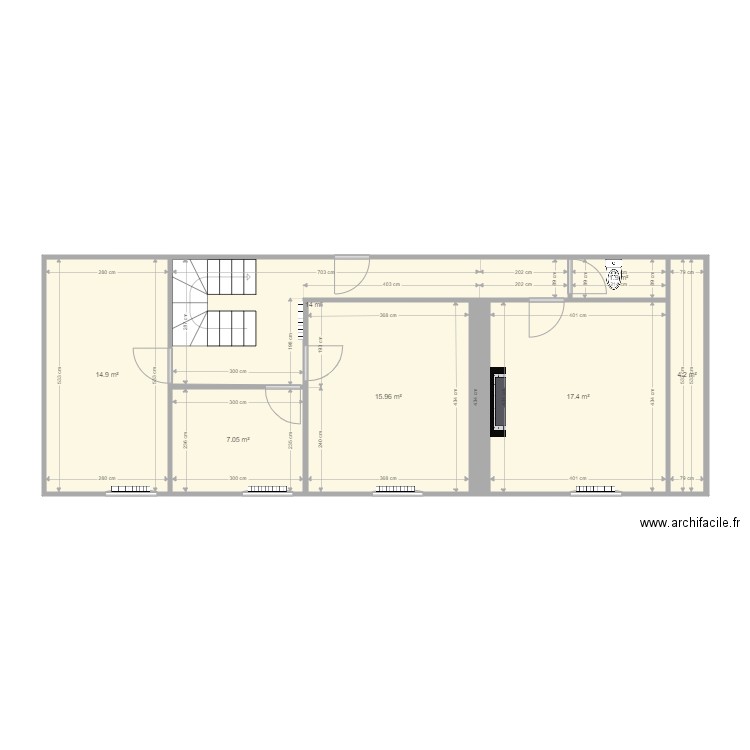 Monein R 1 actuel. Plan de 0 pièce et 0 m2