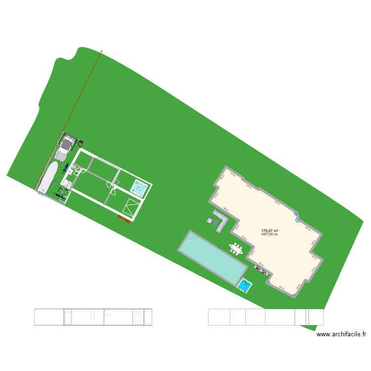 LB44 13. Plan de 1 pièce et 179 m2